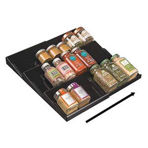 mDesign Adjustable, Expandable Plastic Spice Rack,